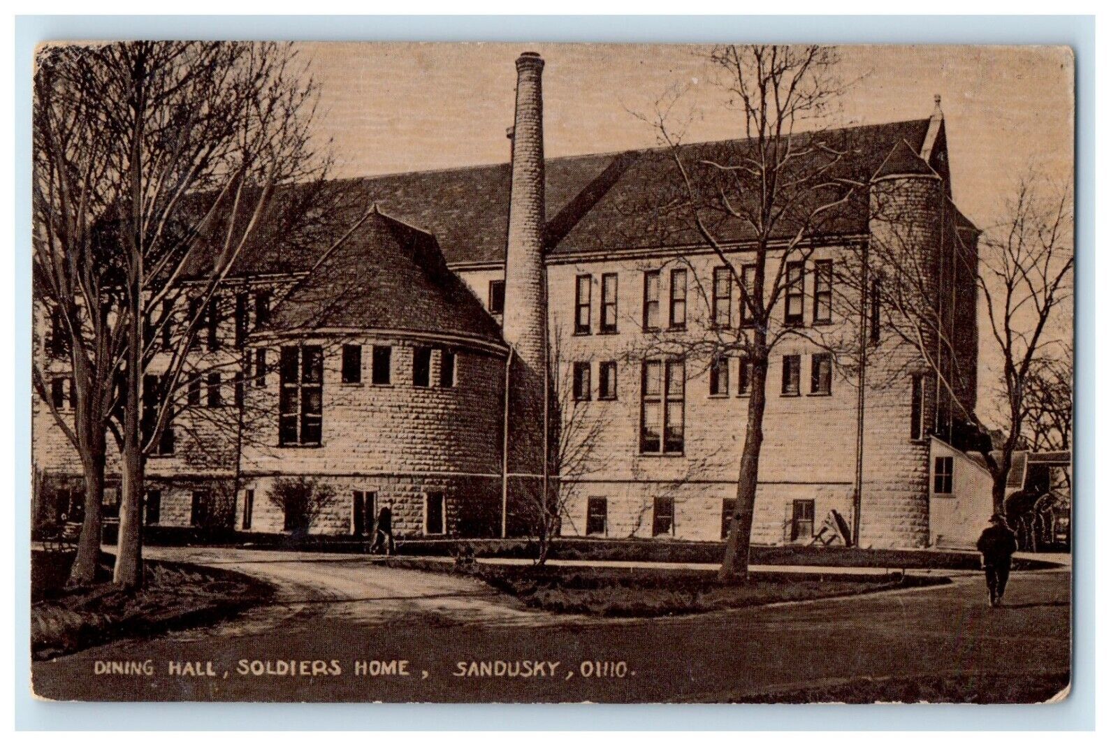 c1910\'s Dining Hall Soldiers Home Sandusky Ohio OH Posted Antique Postcard