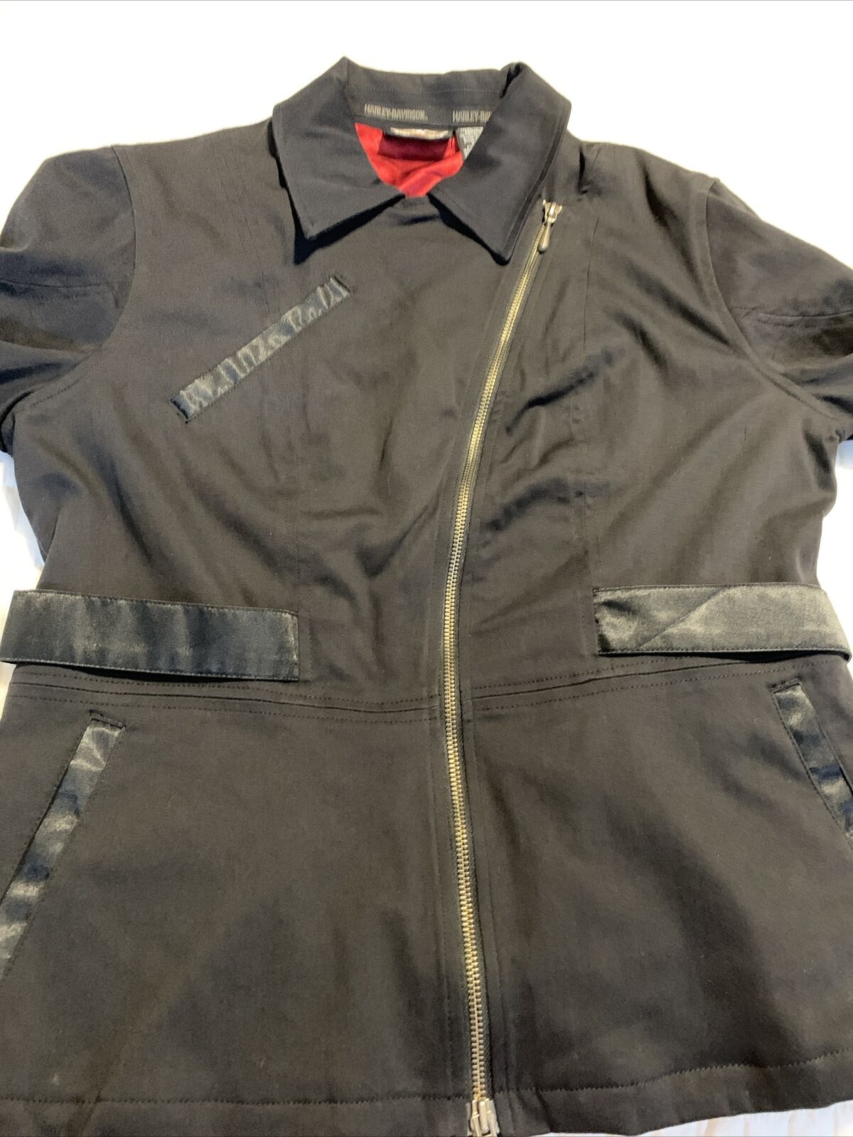 Harley Davidson Women’s Black Jacket 103819 Full Zip Size XL 
