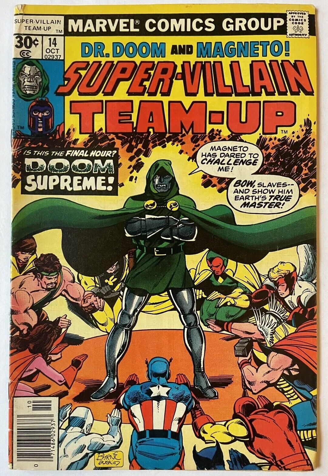 Super-Villain Team-Up #14 • Classic John Byrne Dr Doom Cover (Marvel 1977)