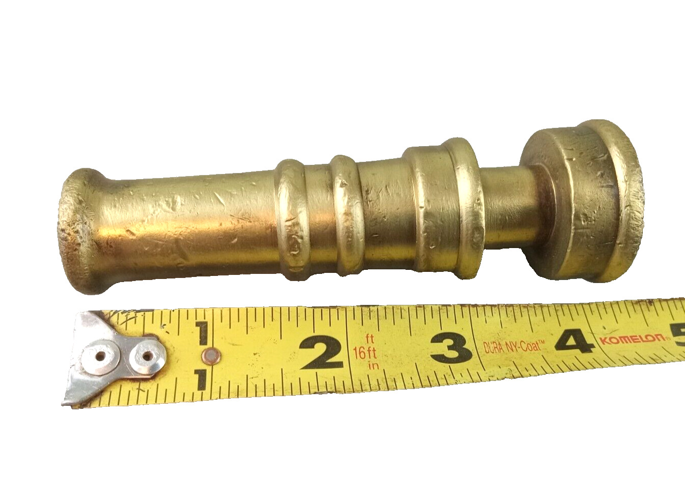 Vintage Antique Unbranded Solid Brass Adjustable Garden Water Hose Nozzle