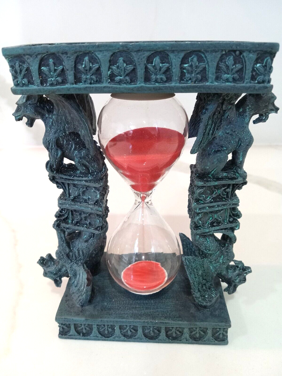GOTHIC SAND TIMER HOURGLASS Dragon FANTASY, INVERTIBLE 5 3/4\