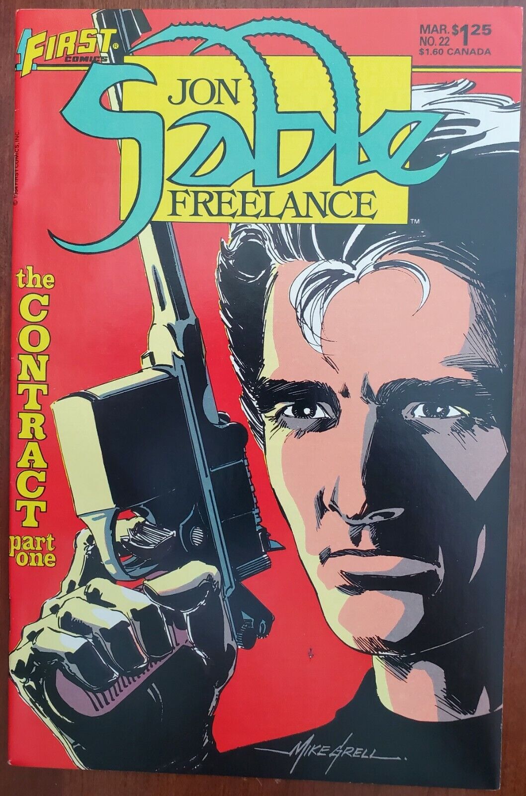 Jon Sable Freelance #22 VF 8.0 (Mar 1985, First Comics) ~ Mike Grell✨