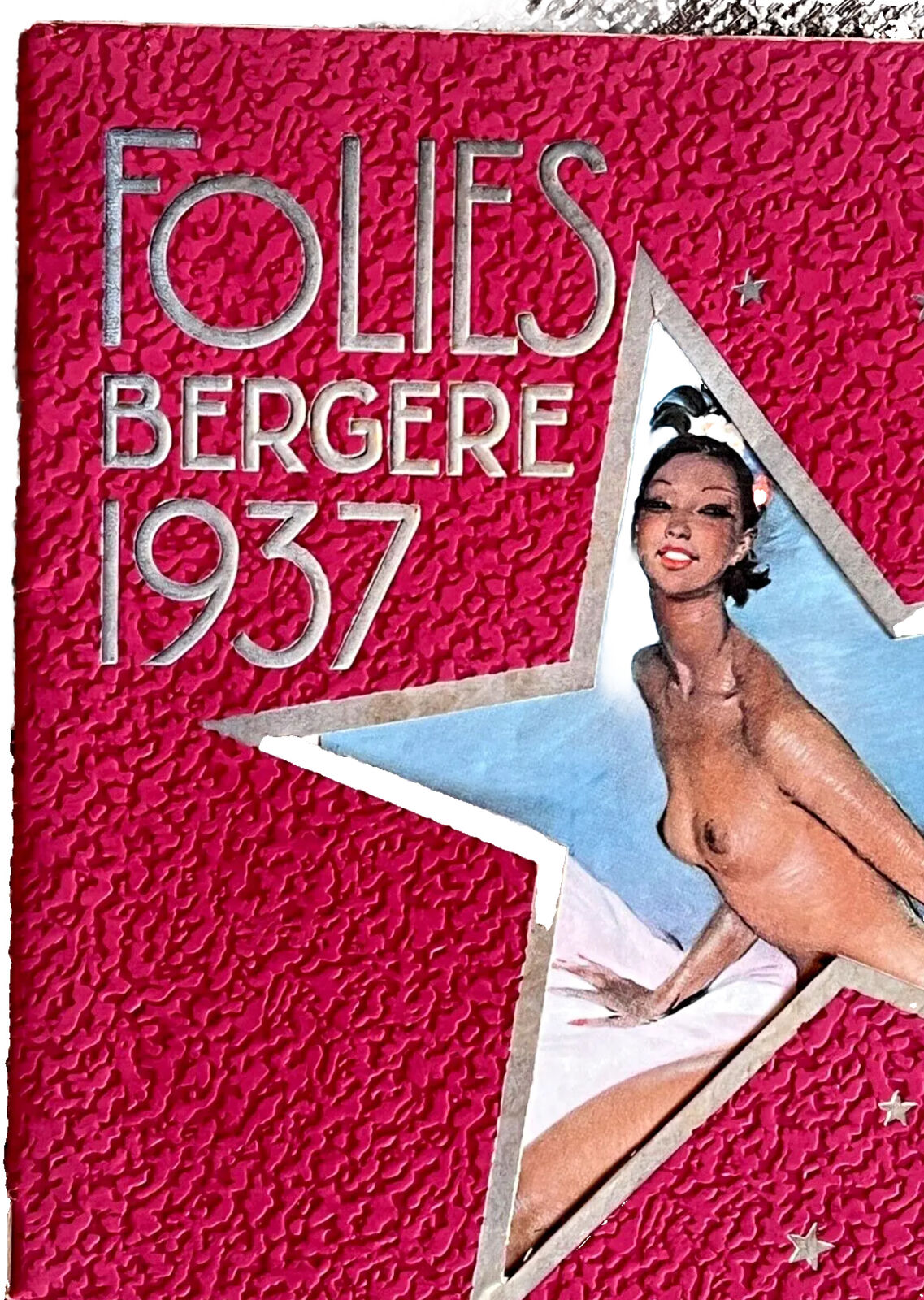 Josephine Baker Original Folies Bergere Theatre Program Magazine Paris Nude Vtg