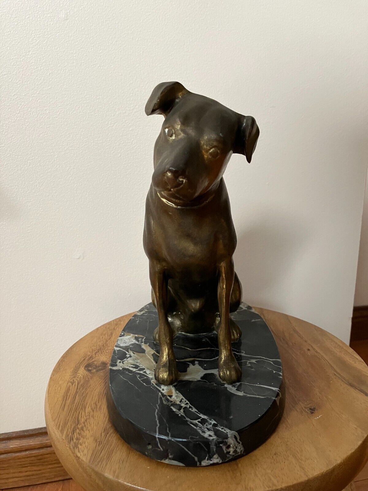 Rare Vintage Nipper RCA Metal Dog Sculpture W.L. Stensgaard & Associates Display