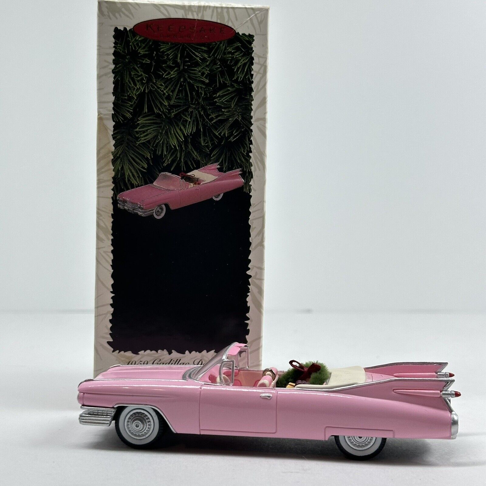 Vintage 1996 Hallmark 1959 Pink Cadillac De Ville Classic Cars Elvis Barbie