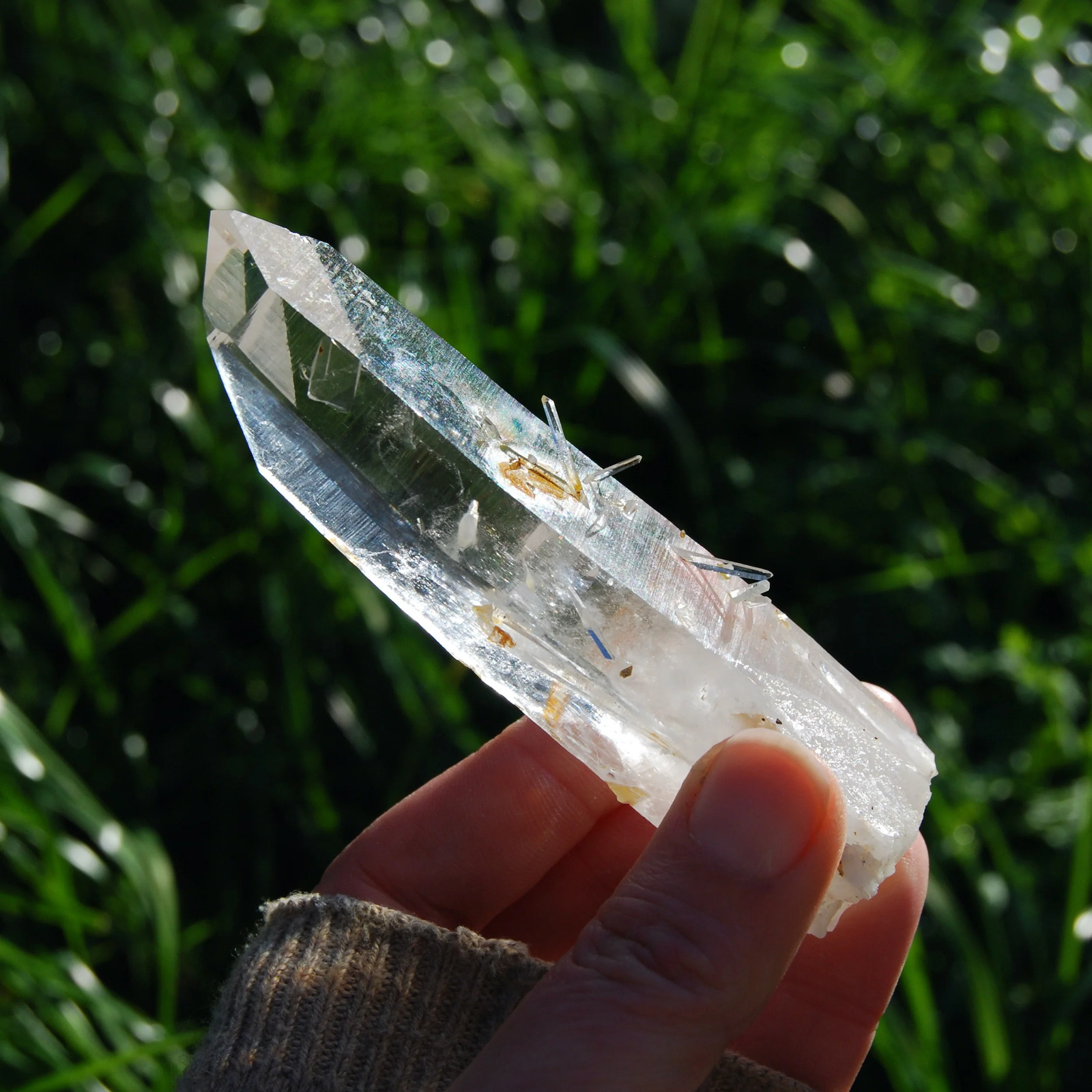 4.5in 132g Channeler Blades of Light Lemurian Crystal, Optical Quartz, La Bellez