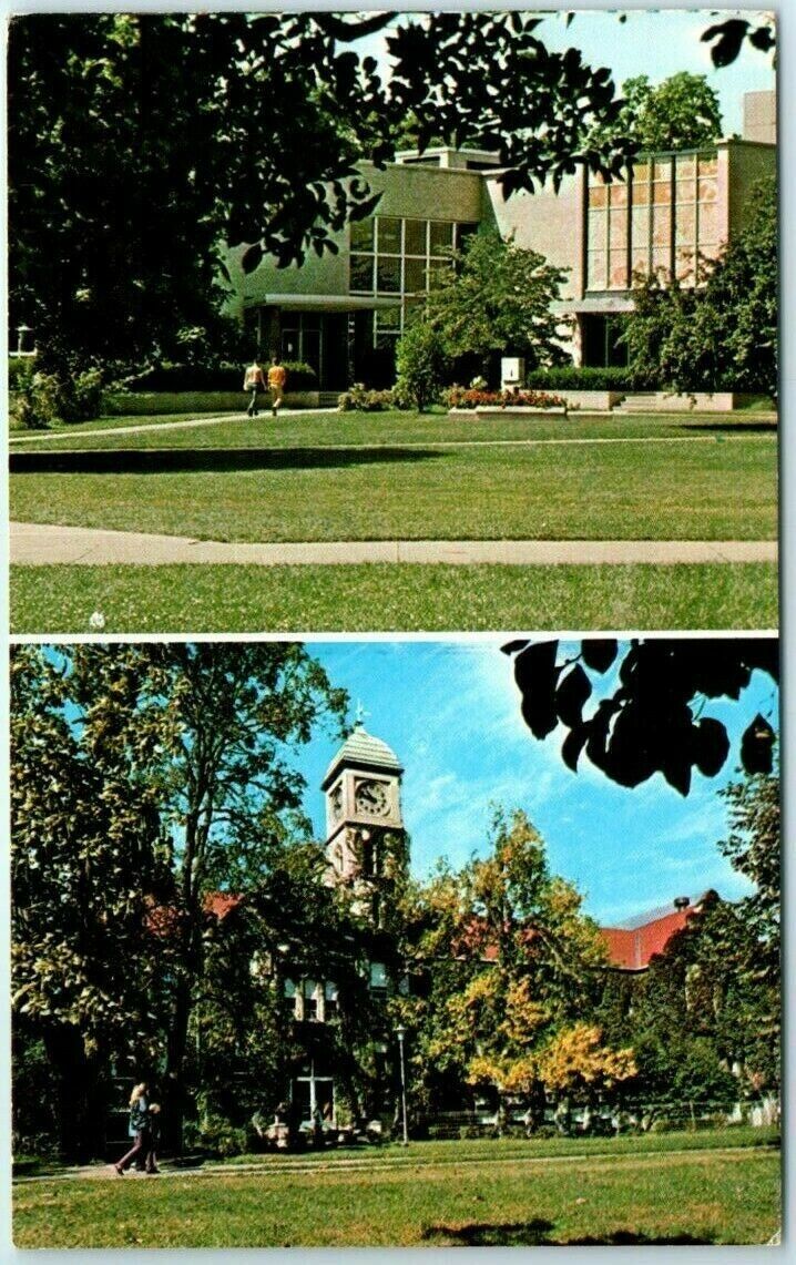 Postcard - The Cullom-Davis Library - Bradley University - Peoria, Illinois