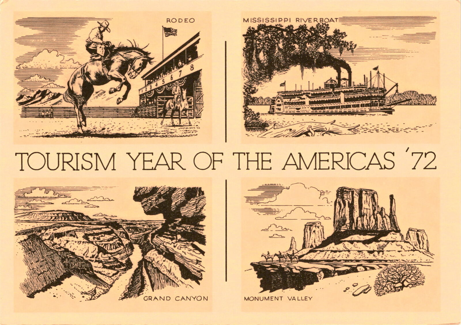 Vintage Postcard: Explore America's Iconic Landmarks and Attractions