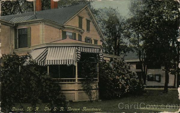 1919 Dover,NH The E. R. Brown Residence Leighton Strafford County New Hampshire