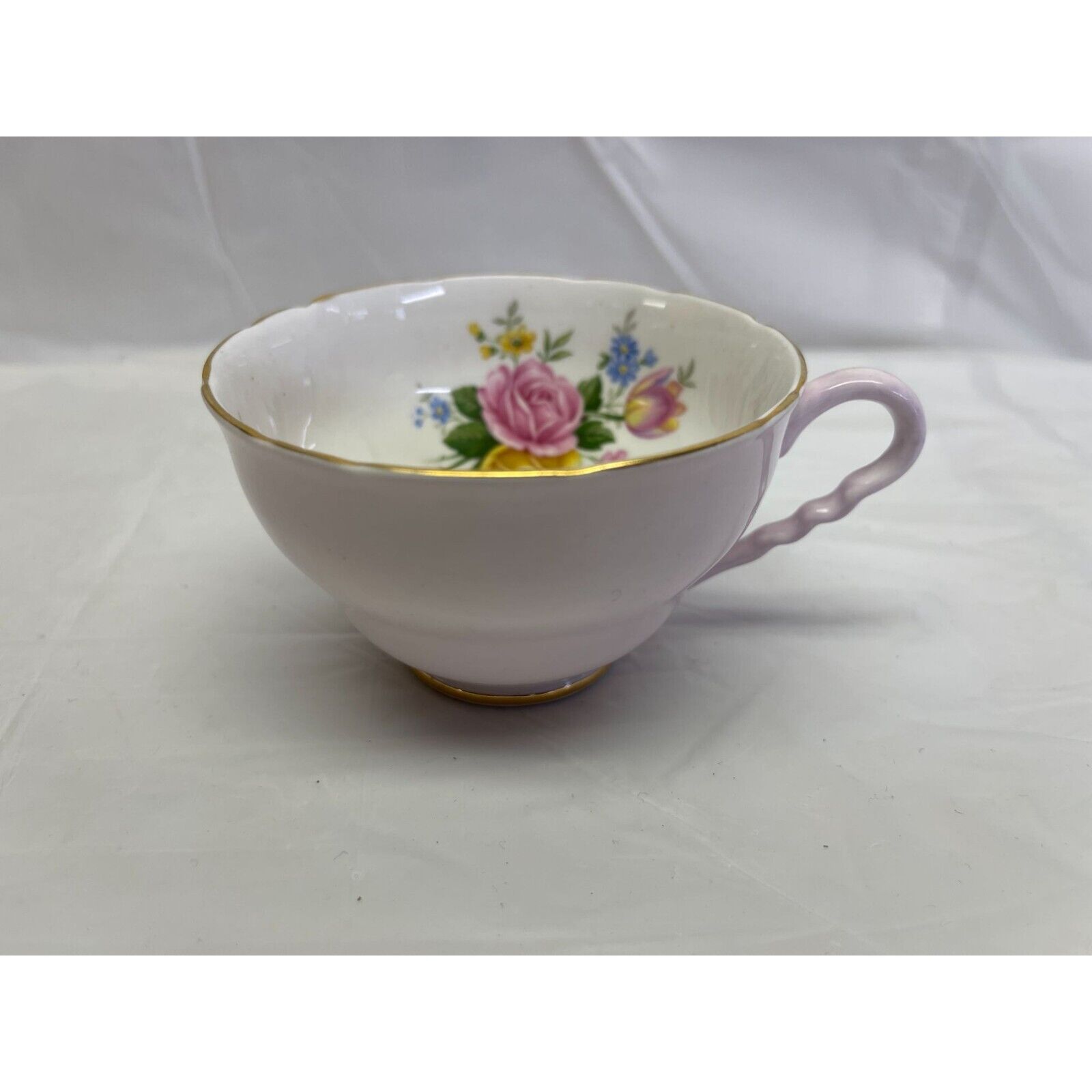 Royal Stafford Orphaned Teacup Fine Bone China England Pink Floral