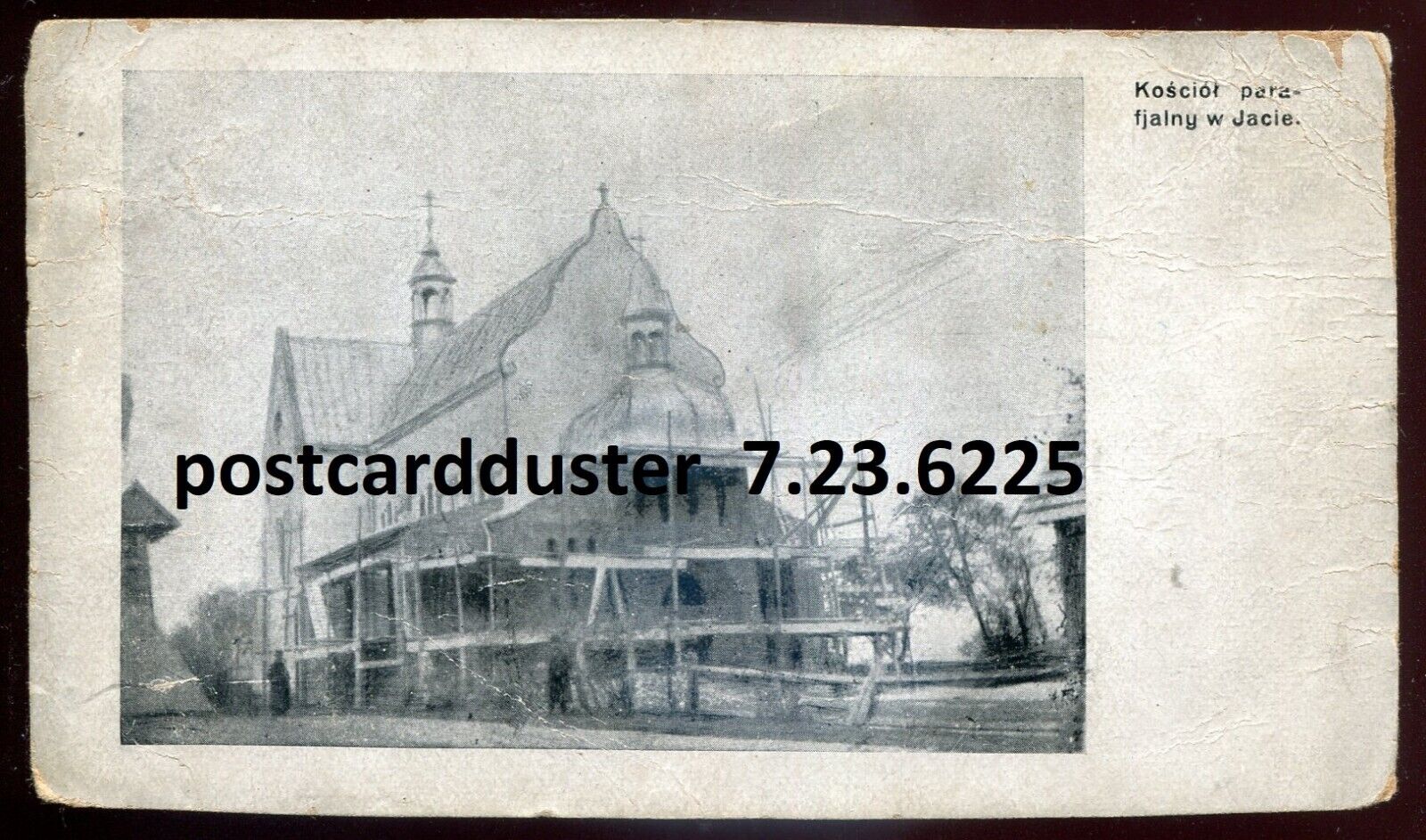 POLAND Jata Postcard 1910s Church Construction