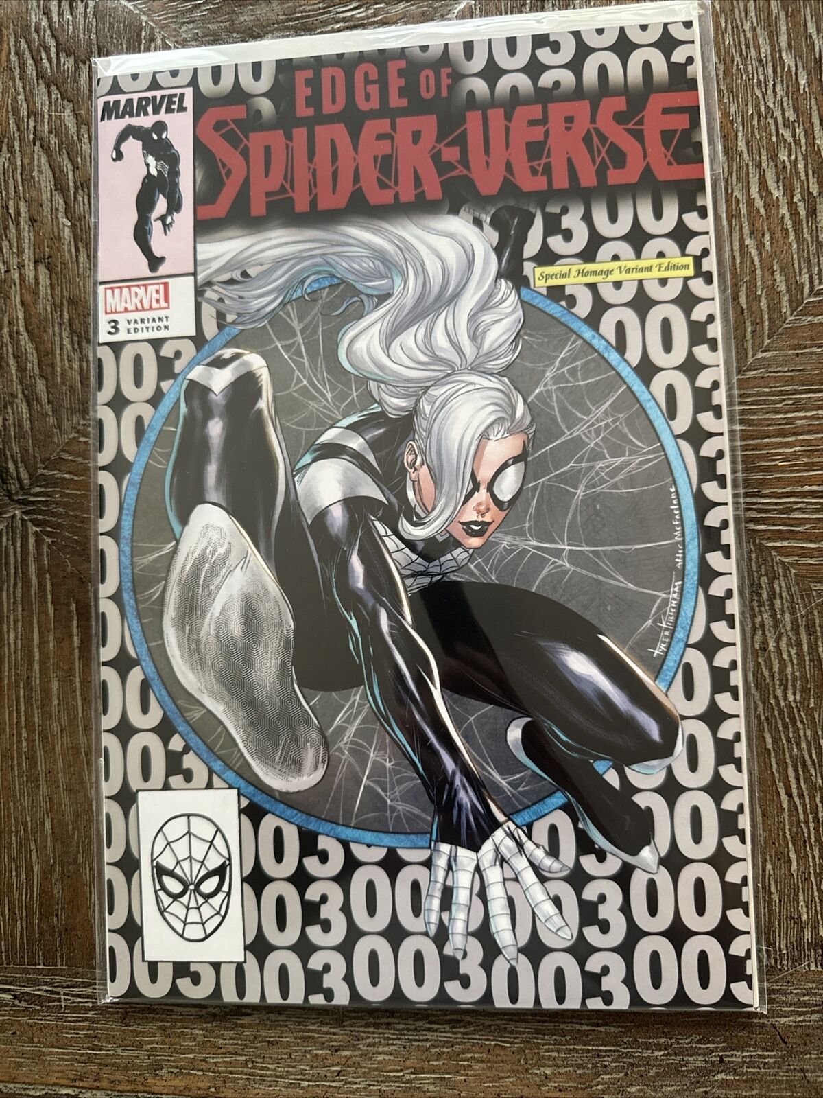 EDGE OF SPIDER-VERSE #3 UNKNOWN COMICS TYLER KIRKHAM EXCLUSIVE NYCC 2022 SILVER
