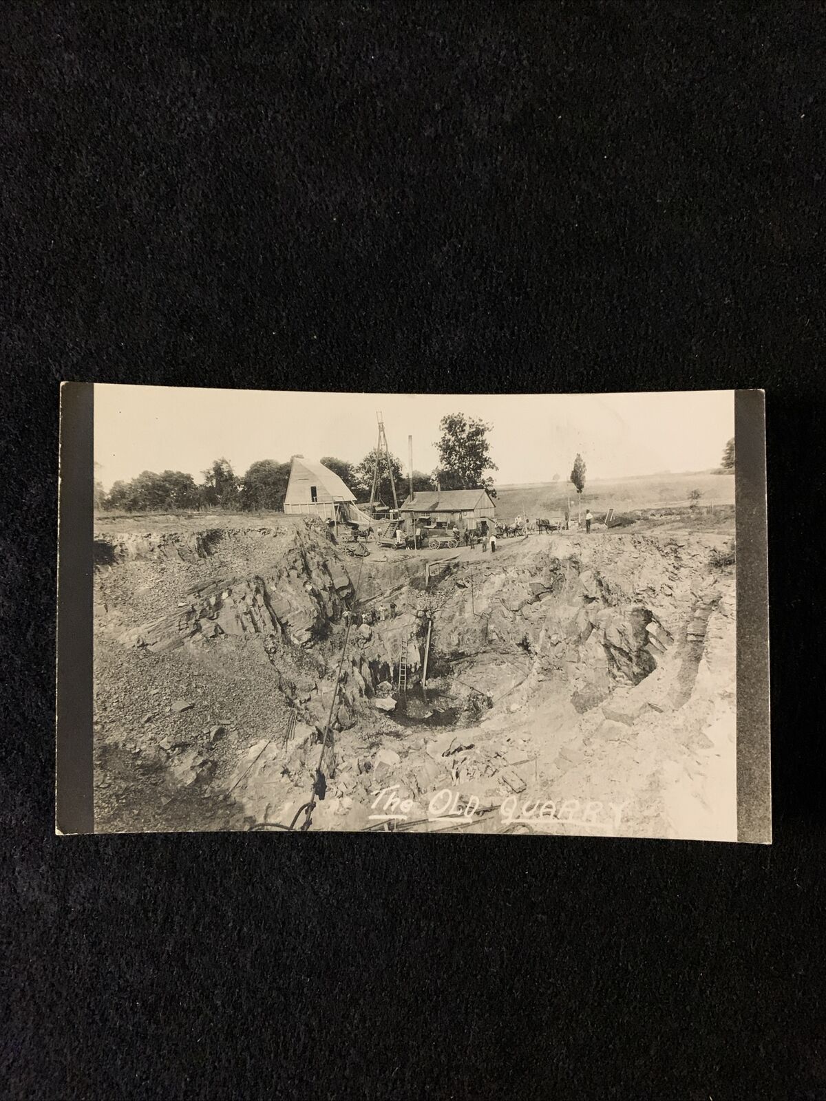 “The Old Quarry” Believed To Be PA -Real Photo RPPC Postcard. Undivided Unposted