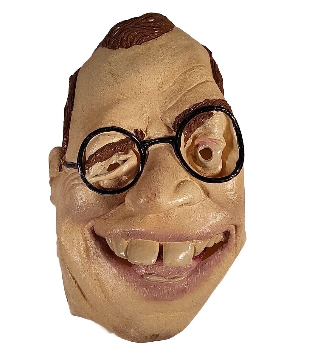 David Letterman Mask Rubber Full Face Mask Halloween Late Show Costume
