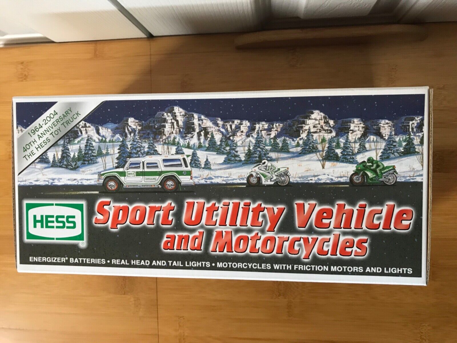 Hess Sport Utility Vehicle and Motorcycles. Friction Motors.  New Old Stock