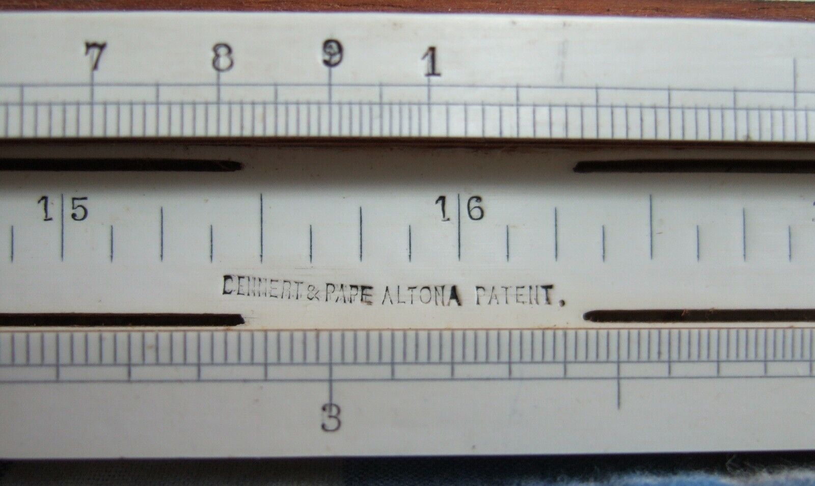 RARE Superb Vintage (i) 1890 DENNERT & PAPE No 1746 Slide Rule Original Case