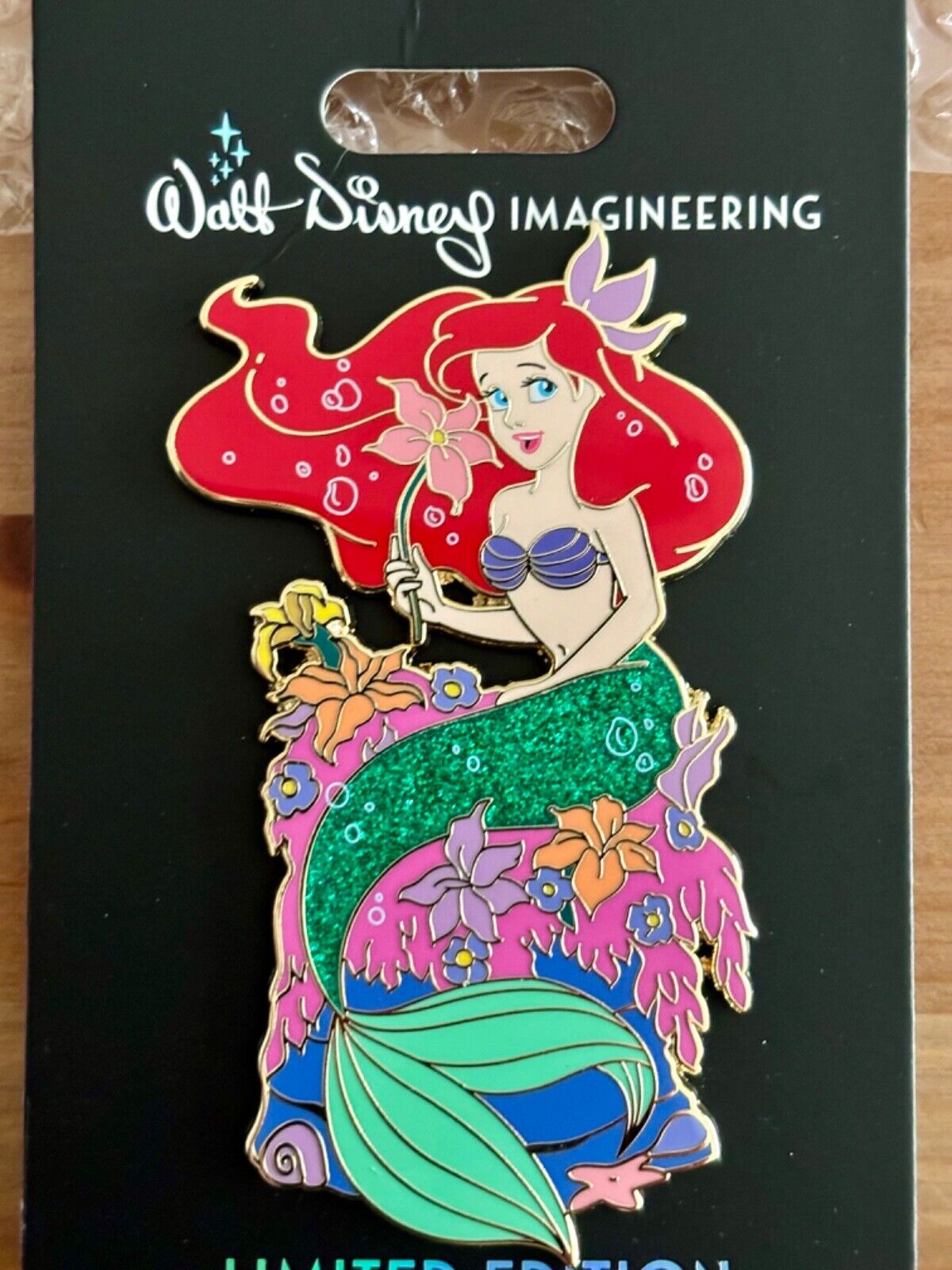 Disney DEC WDI MOG Princess Heroine Flower Little Mermaid Ariel LE300 Pin