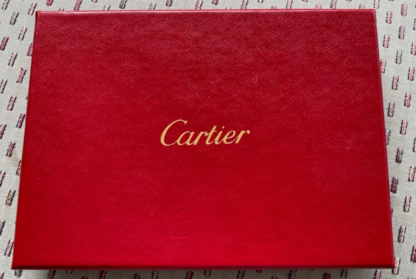 Authentic Cartier Panther Stationary Note Card Set, 6 Cards/ Envelopes, Boxed