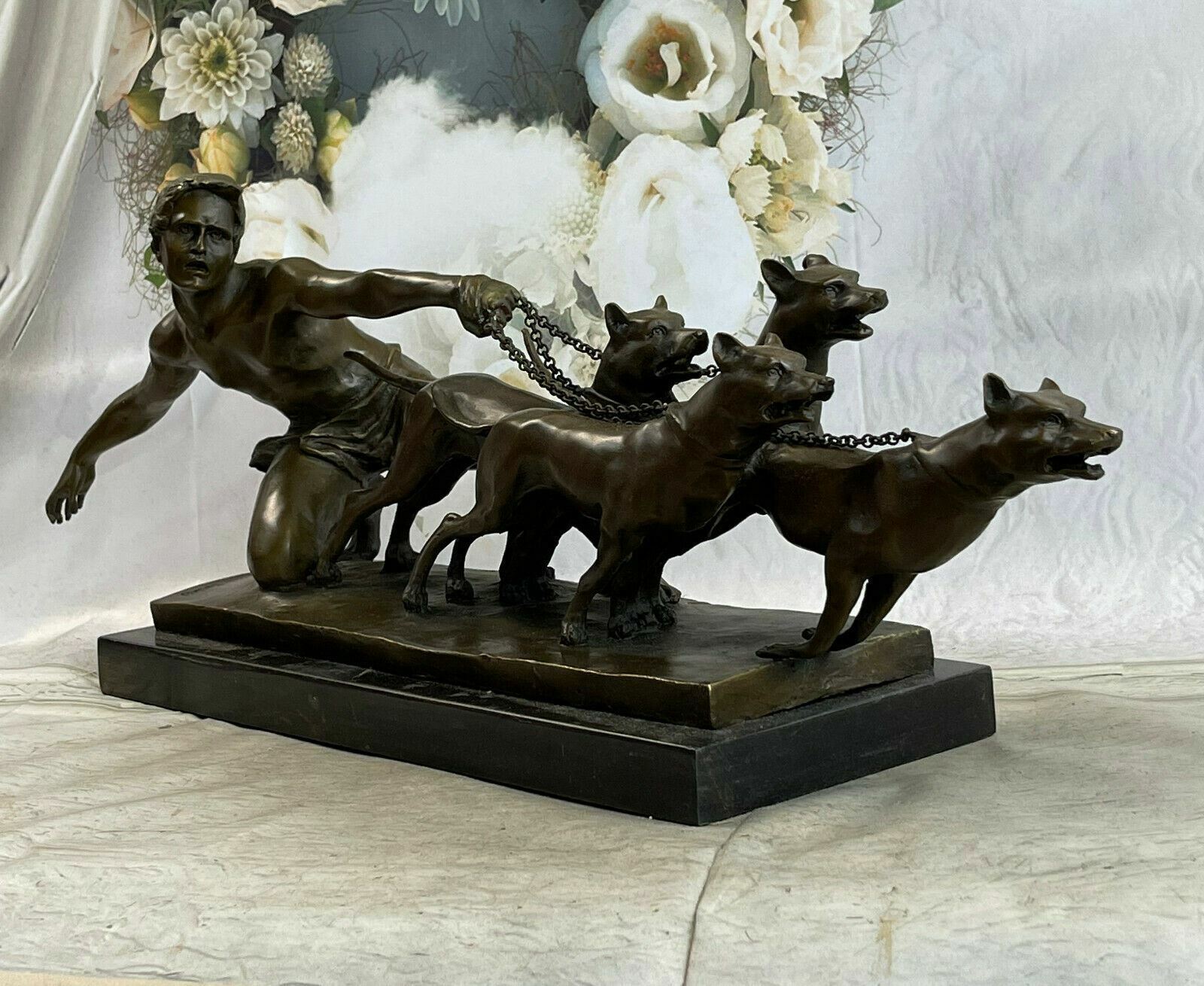Art Deco Bronze statue - The Release - signed Alex Kelety Hungarian Artist Sale
