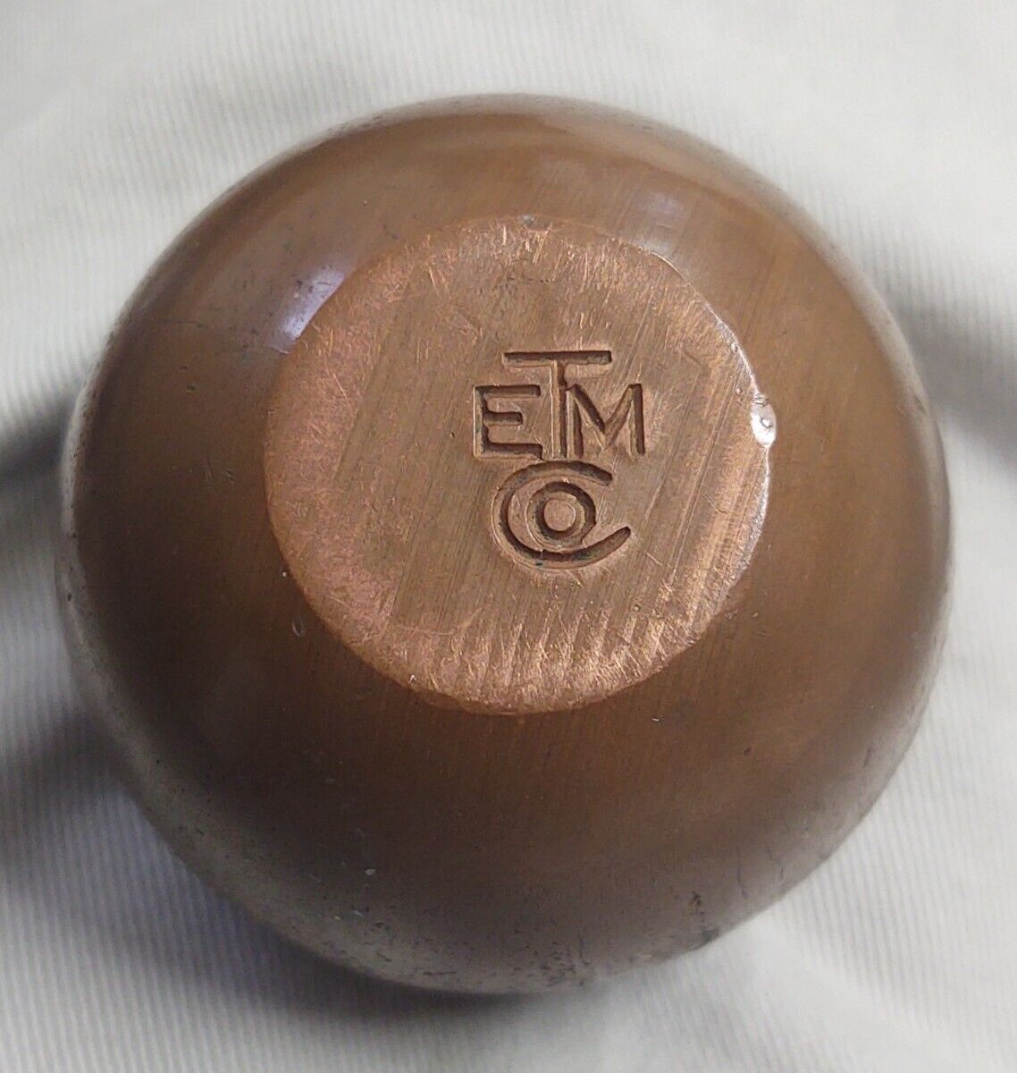 ETM Company Copper  Paperweight Ball HEAVY