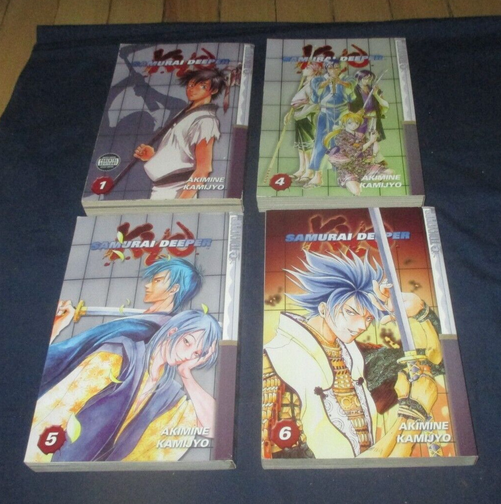 Samurai Deeper Kya Vol. 1 and 4 to 6 Mangas in English (Tokyopop)