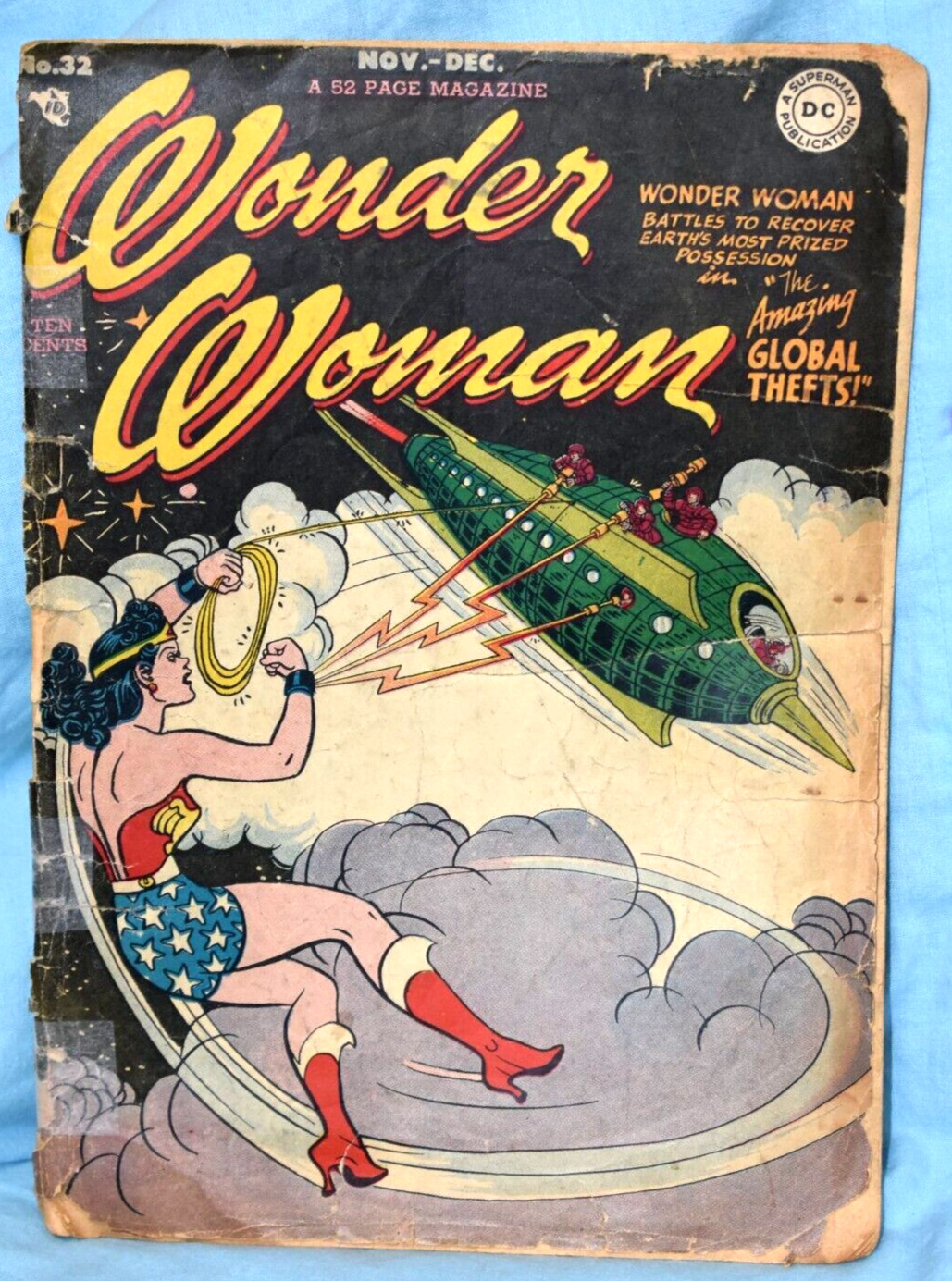 WONDER WOMAN #32 FAIR, No Back Cover -  DC COMICS 1948