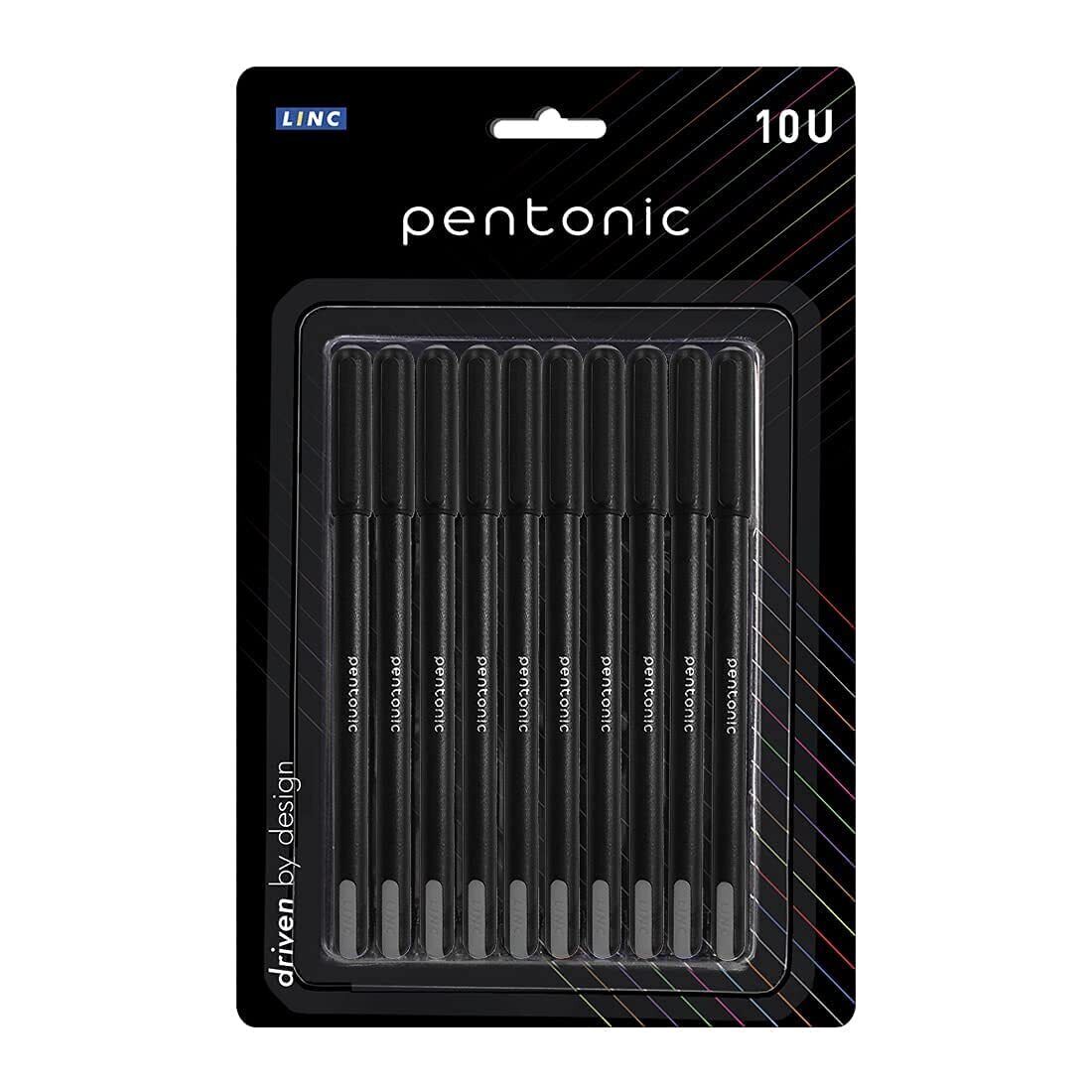 Pentonic LINC Ball Point Pen Black Ink- Pack of 10