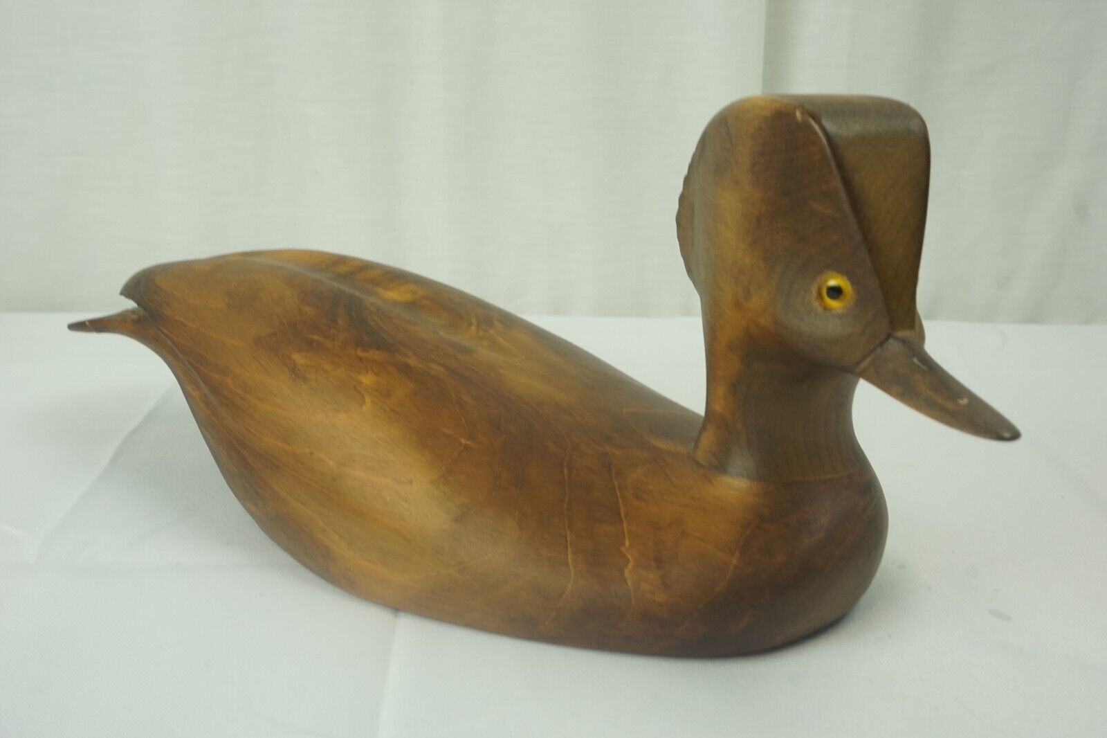 C. Hargraves Hand Carved Wooden Bufflehead Duck Signed 11\