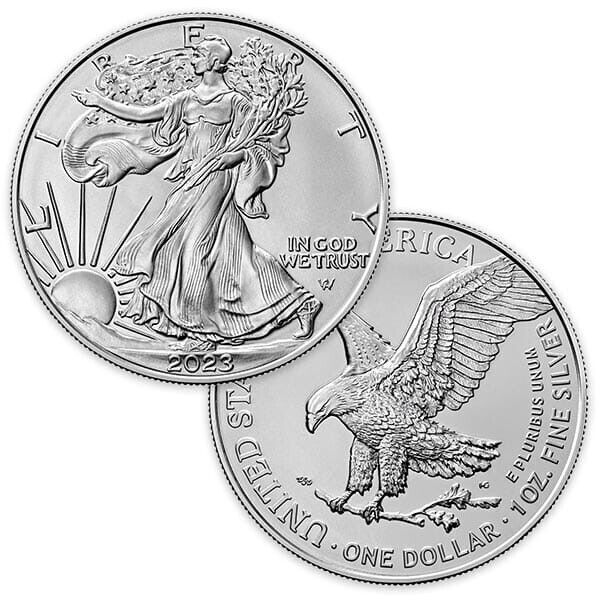 🎁Silver 2023 American Eagle 1 oz. US Mint Copper Silver Eagles 1oz Coin