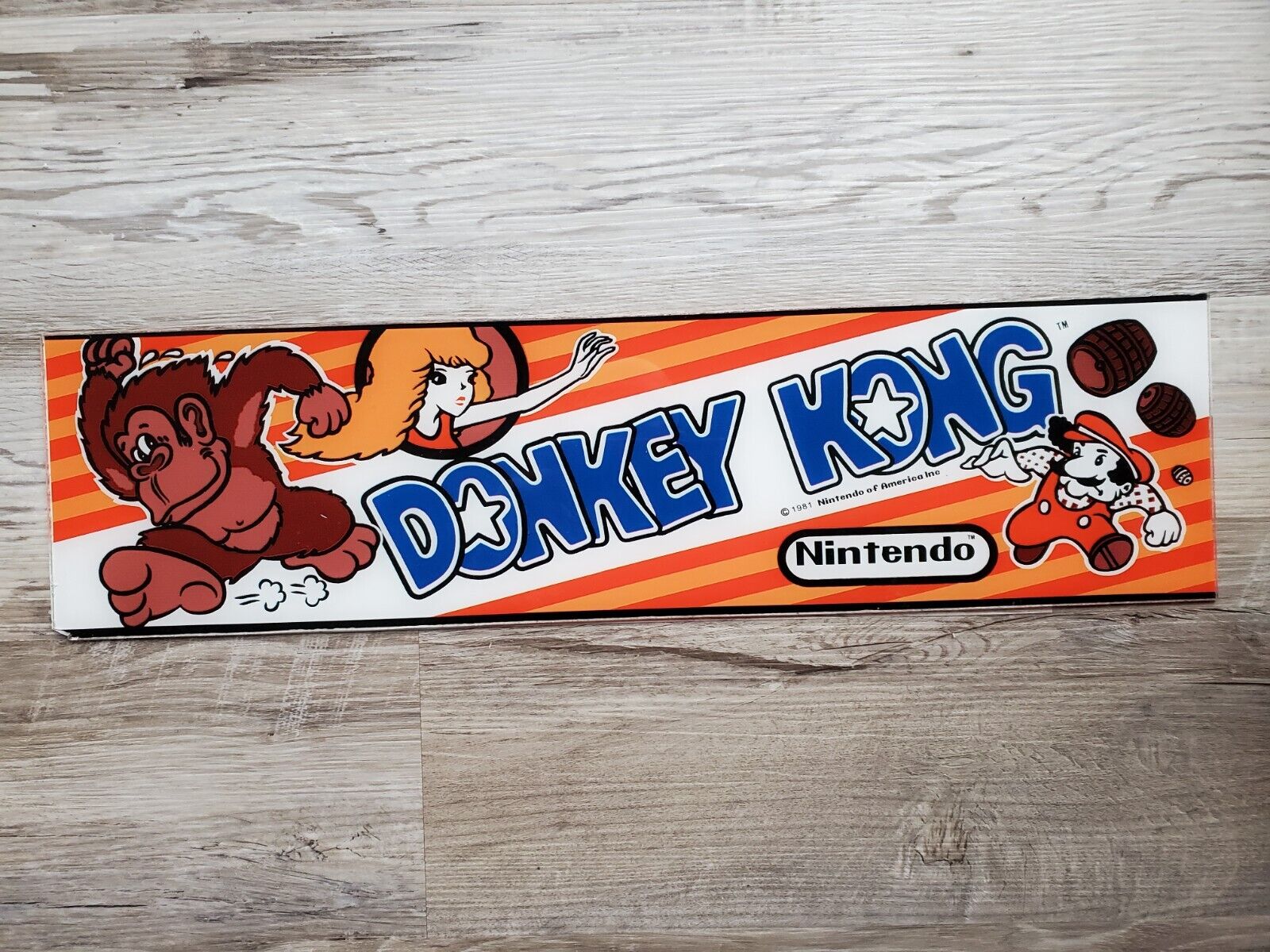 Nintendo Donkey Kong Arcade Marquee