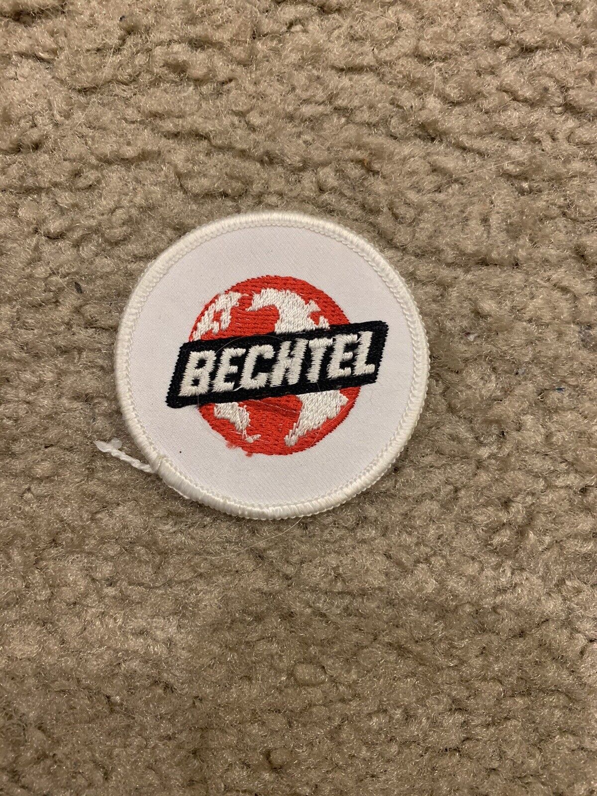 Vintage Bechtel Engineering Construction Company Hat Jacket Patch New NOS 1990s