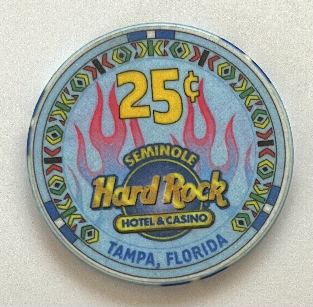 Seminole Hard Rock Hotel & Casino - $0.25 Casino Chip - Tampa FL