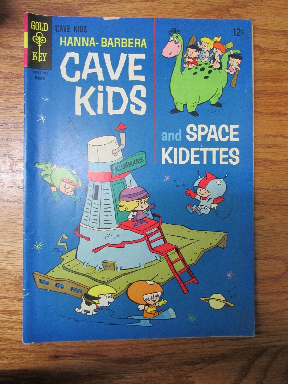 Vintage Gold Key Comics Hanna-Barbera Cave Kids Space Kidettes No 16 March 1963