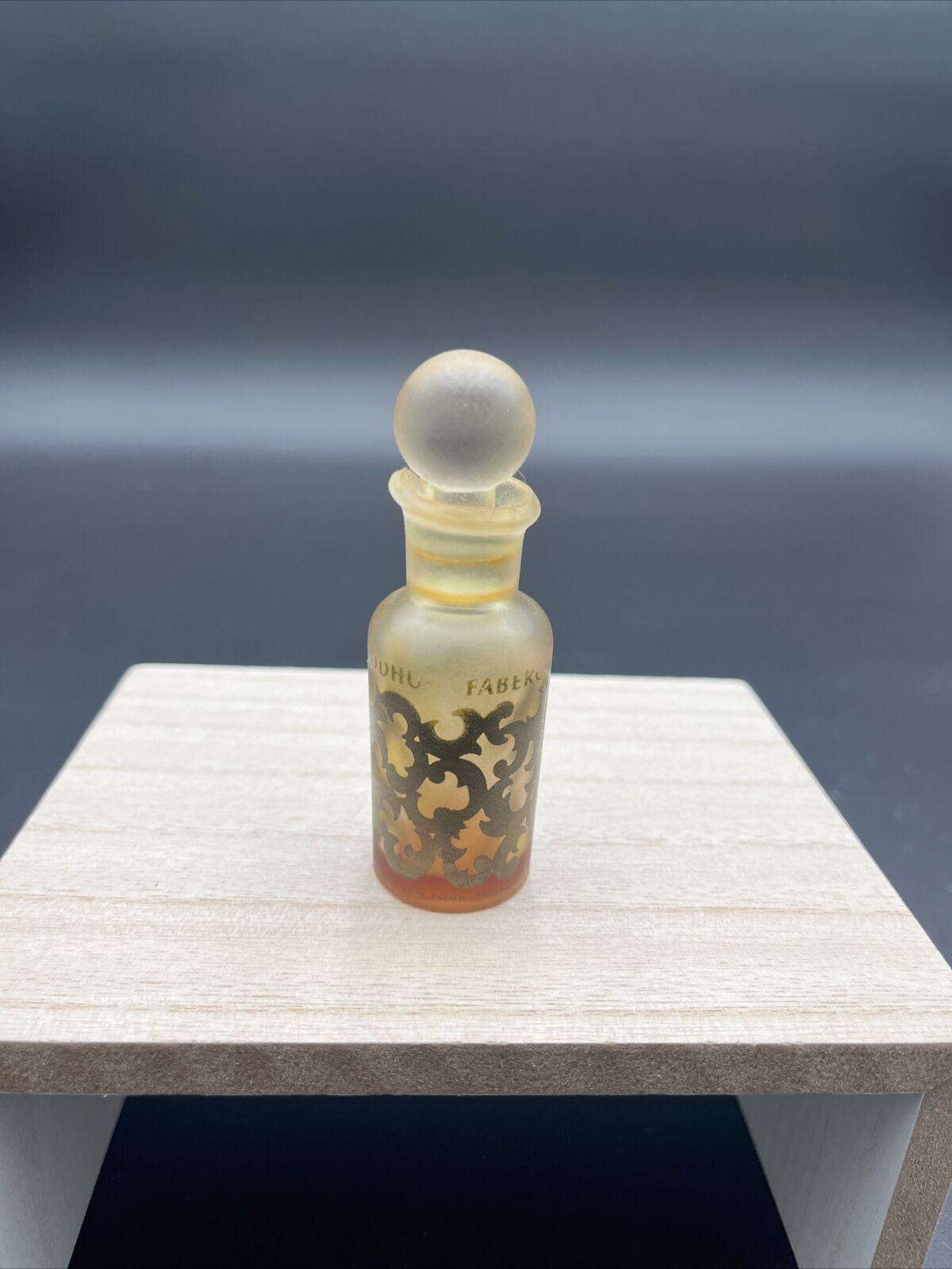 Vintage Faberge Woodhue Bedtime Perfume glass perfume bottle