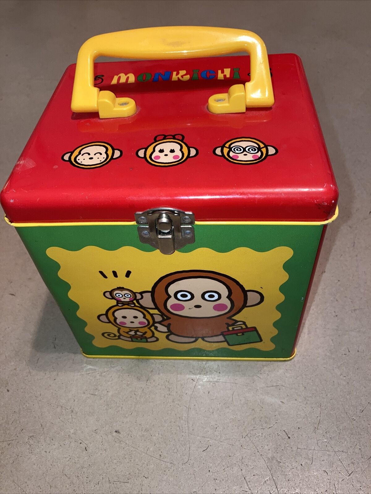 Sanrio Monkey Monkichi Can box Trunk type Toy Hobby Retro Rare Anime EX