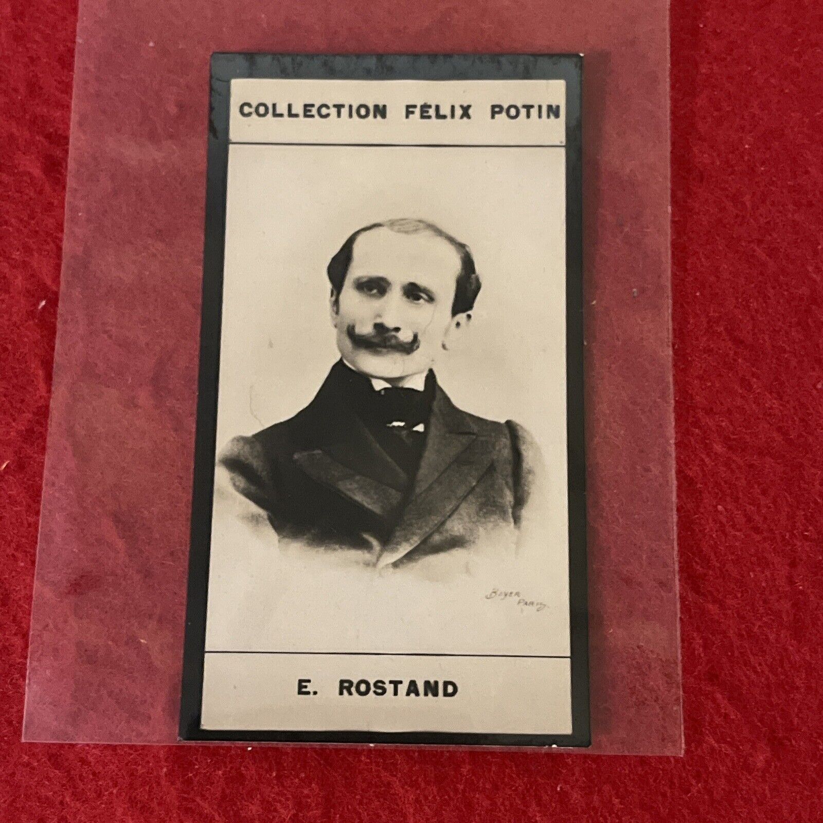1902 Felix Potin EDMOND ROSTAND (poet) Tobacco Card No# VG-EX Condition