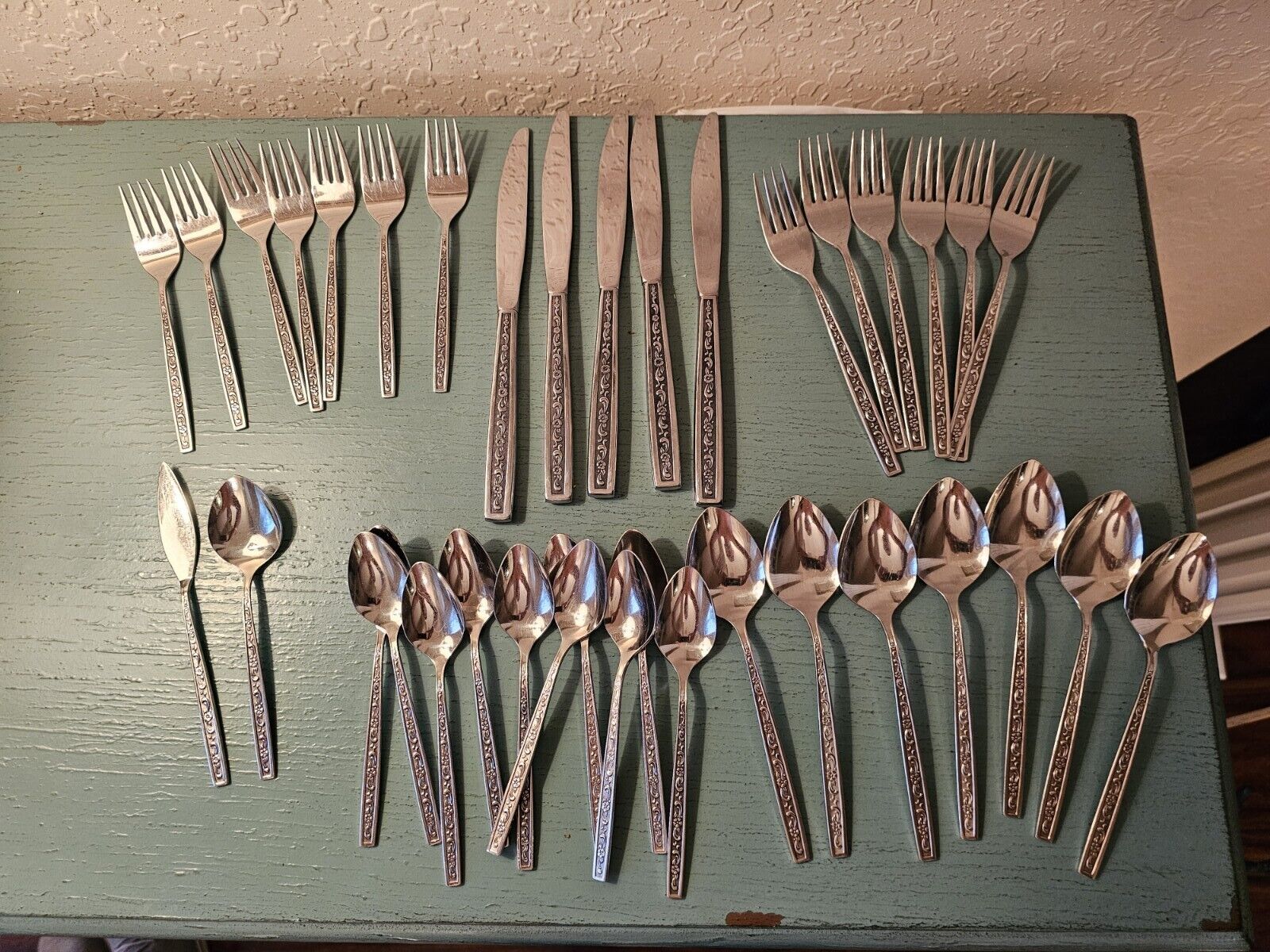 Vintage Lot Of (37) Pieces Of Miracle Maid Stainless Flatware-Made In USA