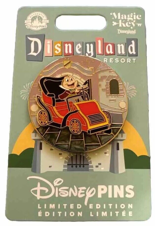Disney Parks 2024 Disneyland Mr. Toad Wild Ride Attraction Magic Key LE Pin