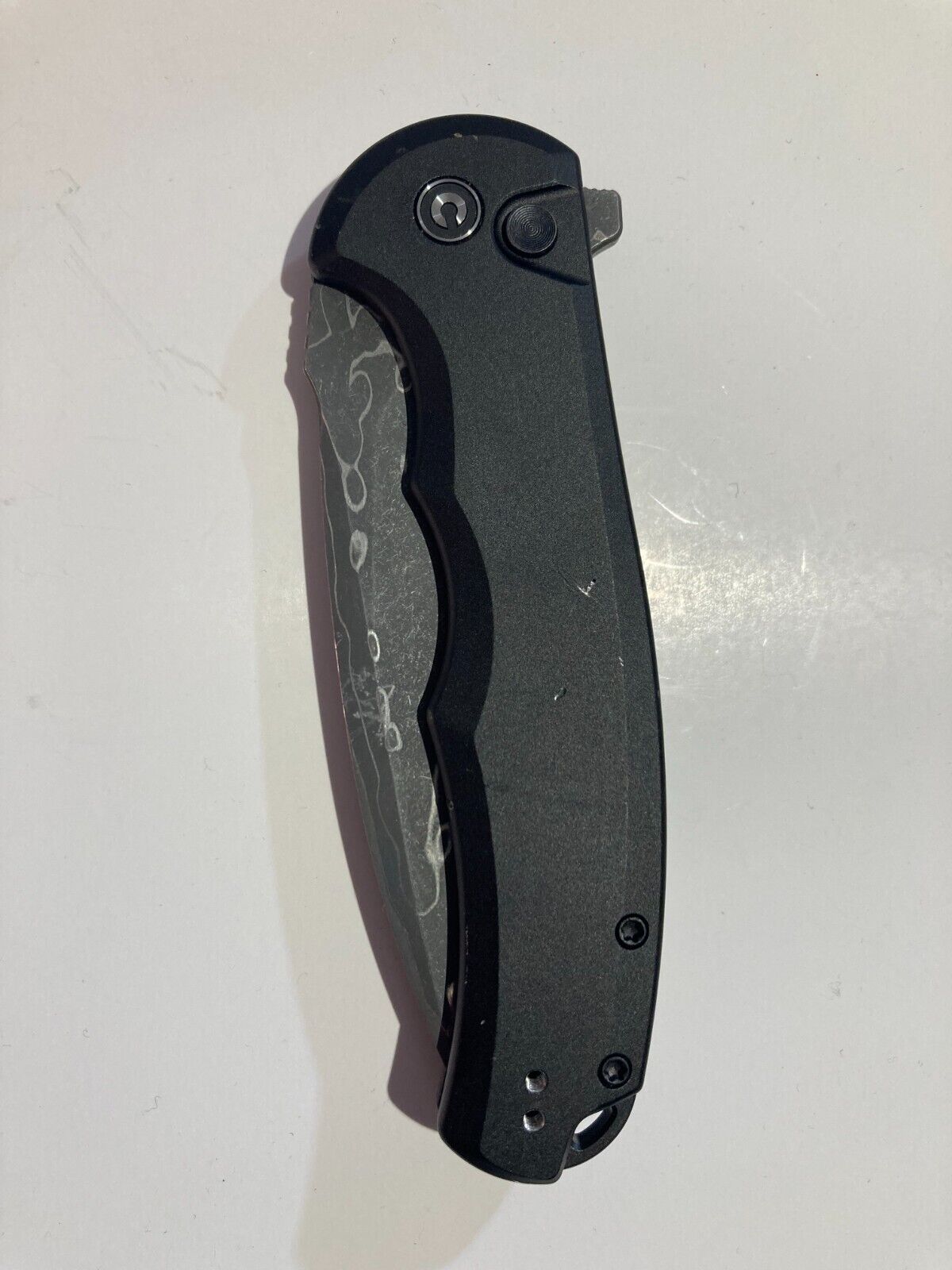 Civivi Button Lock Praxis Folding Pocket Knife, Damascus Blade, Aluminum Handle
