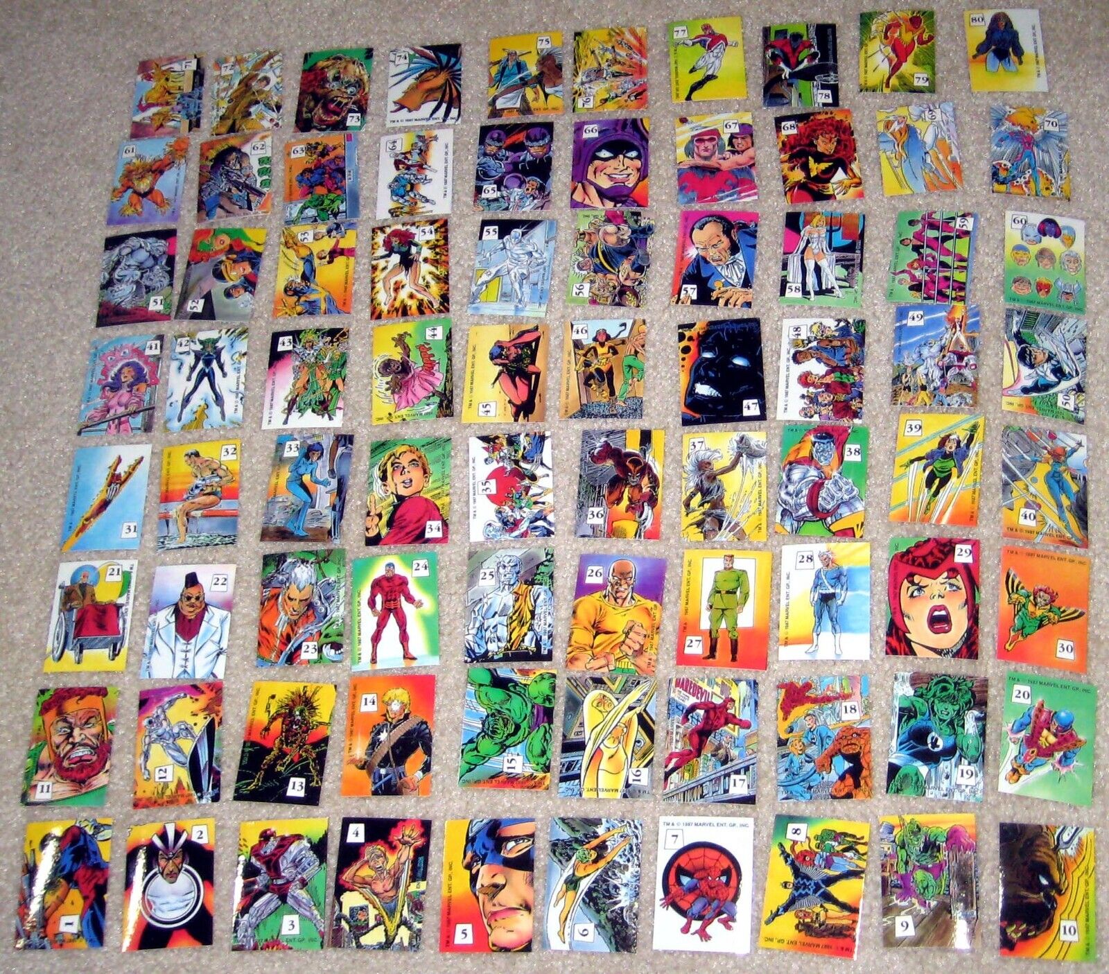 1987 Marvel Mutant Hall Of Fame Comic Images Sticker Set IV Singles - U-Pick