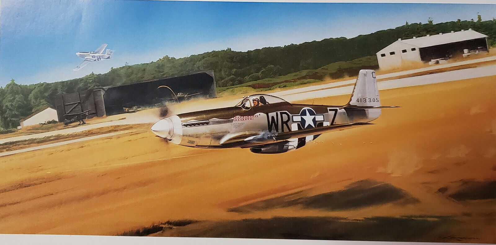 P-51 Mustang – The HUN HUNTER Of TEXAS - Bookplate Print by Craig Kodera – RM82