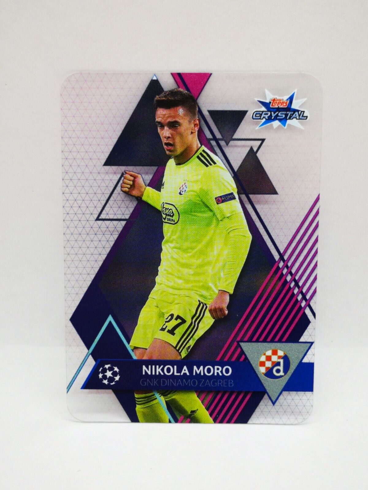 2019 2020 Champions League ZAGREB 63 NIKOLA MORO Crystal Topps Card