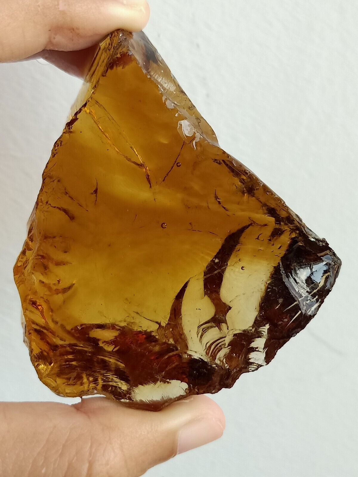 141 Grams Yellow  Orange Brown Raw Bicolor Monatomic Andara Crystal Healing B38