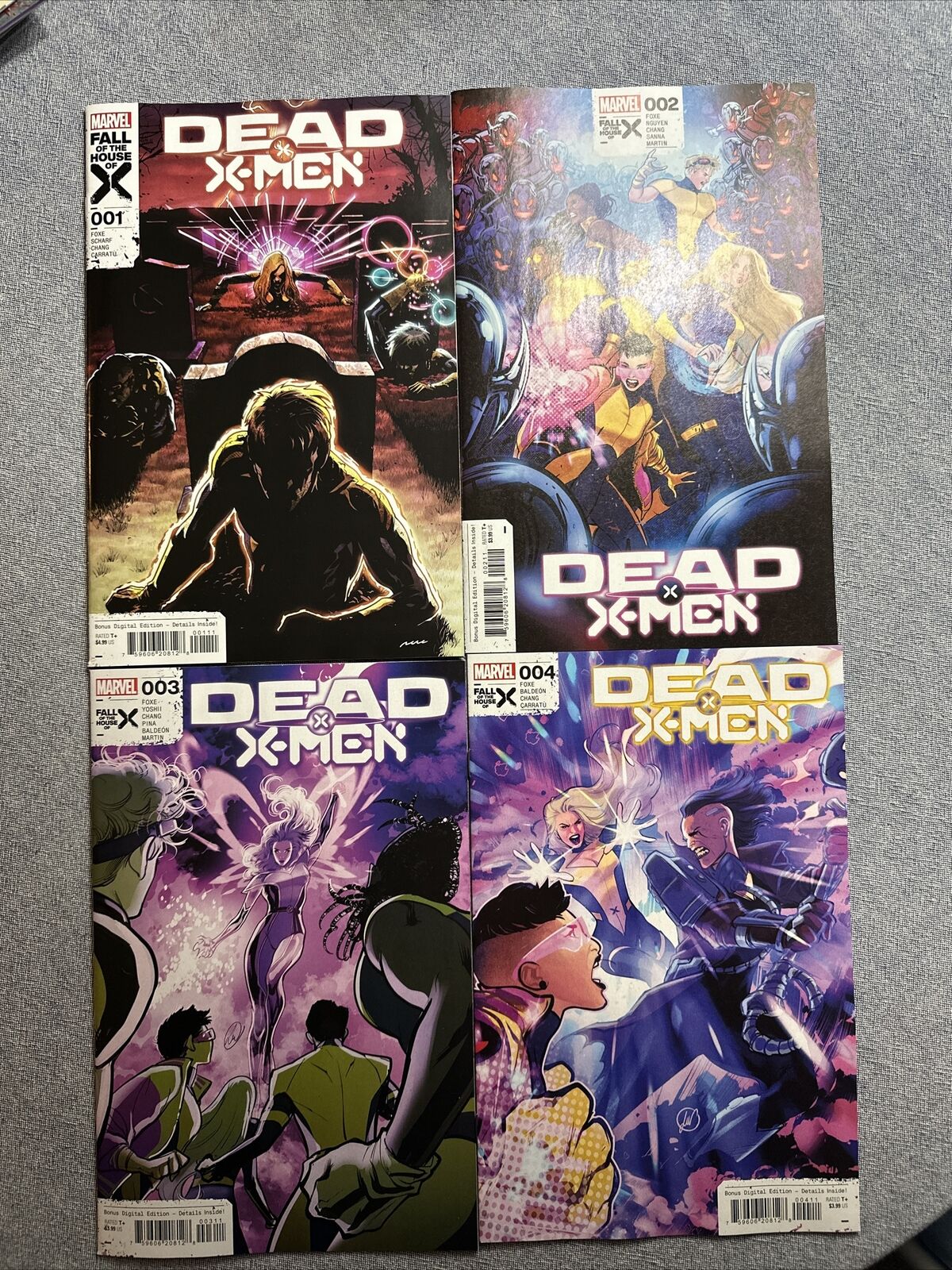 Dead X-Men #1-4 Full Set Fall Of X 1st First Prints Marvel Comics 2024