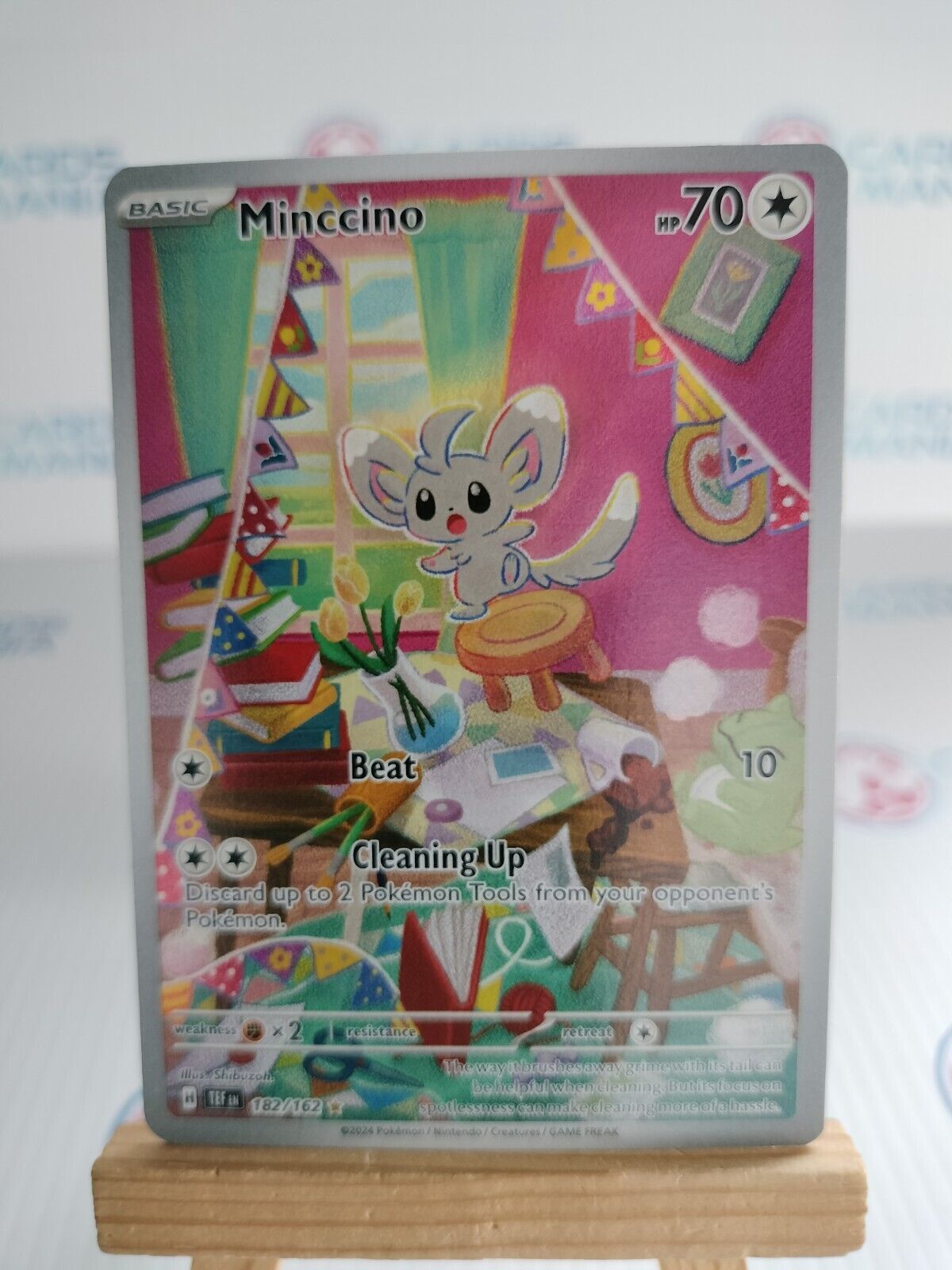 Minccino - 182/162 - Illustration Rare - Temporal Forces - Pokemon TCG Card (22)