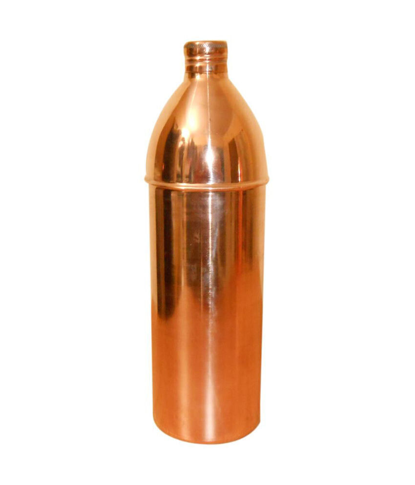 34 oz Pure Copper Water Bottle Handmade 950 ML Health Benefits Indian Gifts