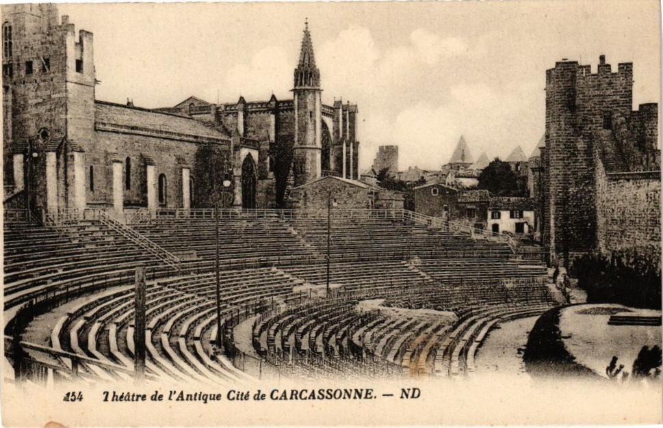 CPA Theatre of the Ancient City of CARCASSONNE (261252)