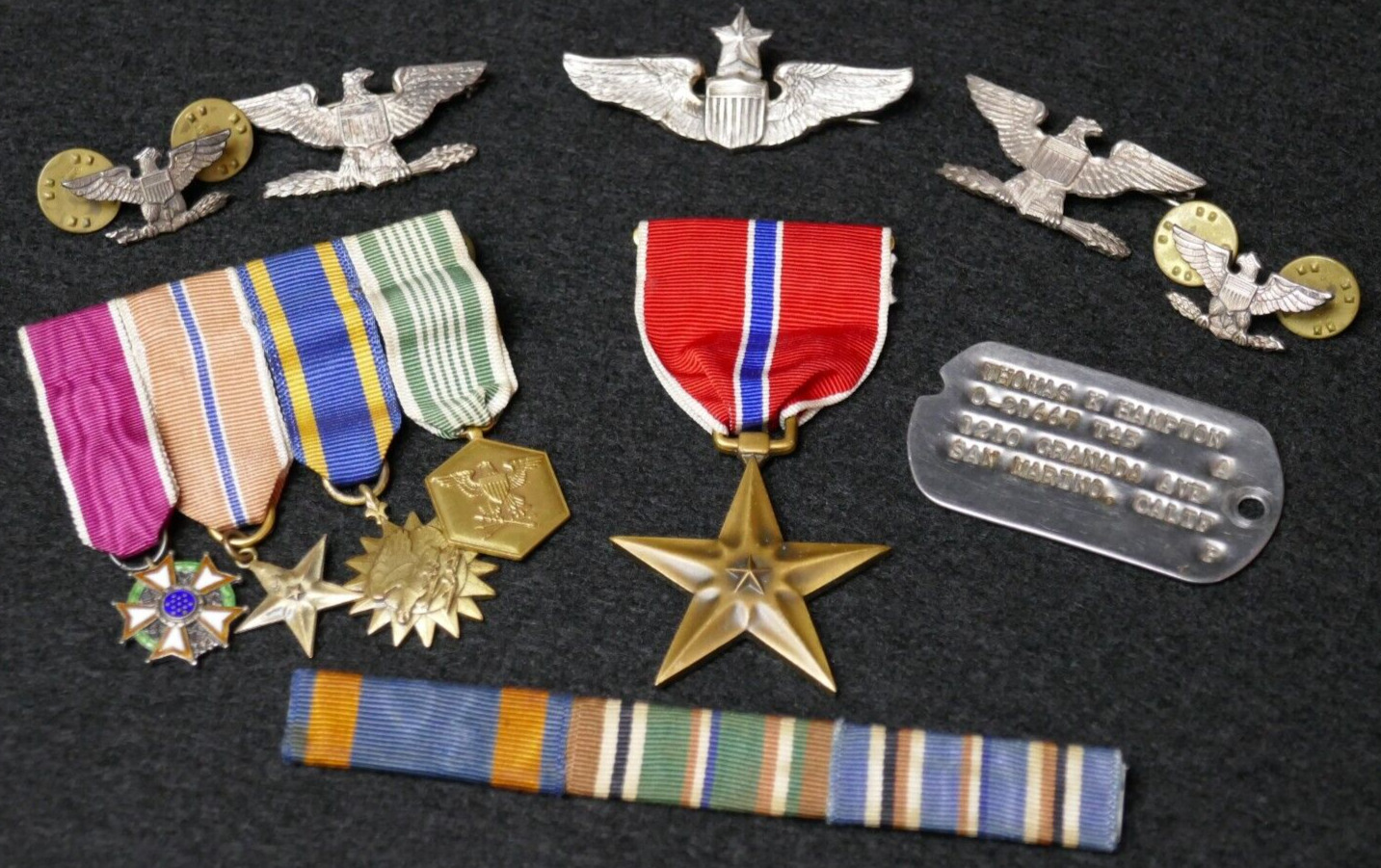 WWII US Army Air Force Bronze Star Colonel THOMAS K HAMPTON Liaison Pilot USSR