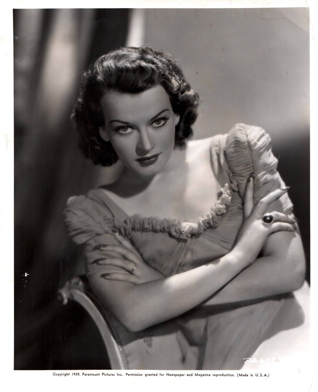 Osa Massen (1939) ❤ Original Vintage - Stunning Portrait Paramount Photo K 352