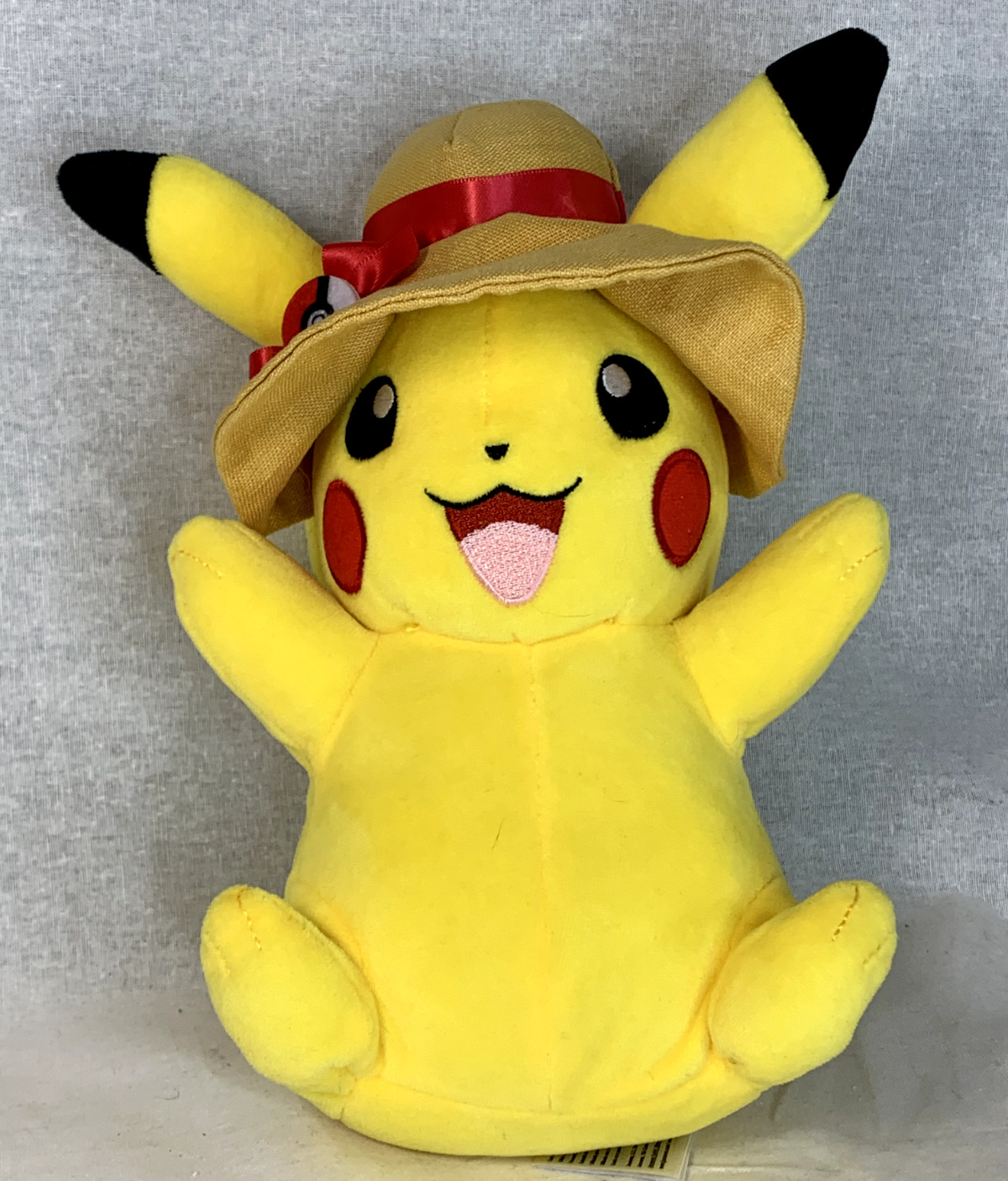 Pokemon 8” Pikachu Summer Hat With PokéBall Plush Licensed Authentic RARE NEW